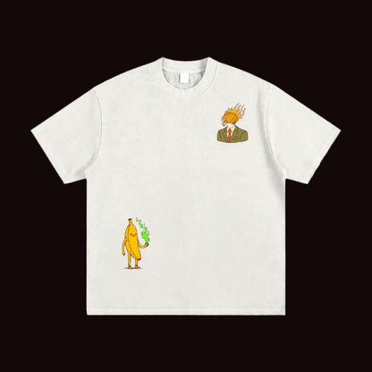 Heavyweight Vintage Washed Frayed T-Shirt